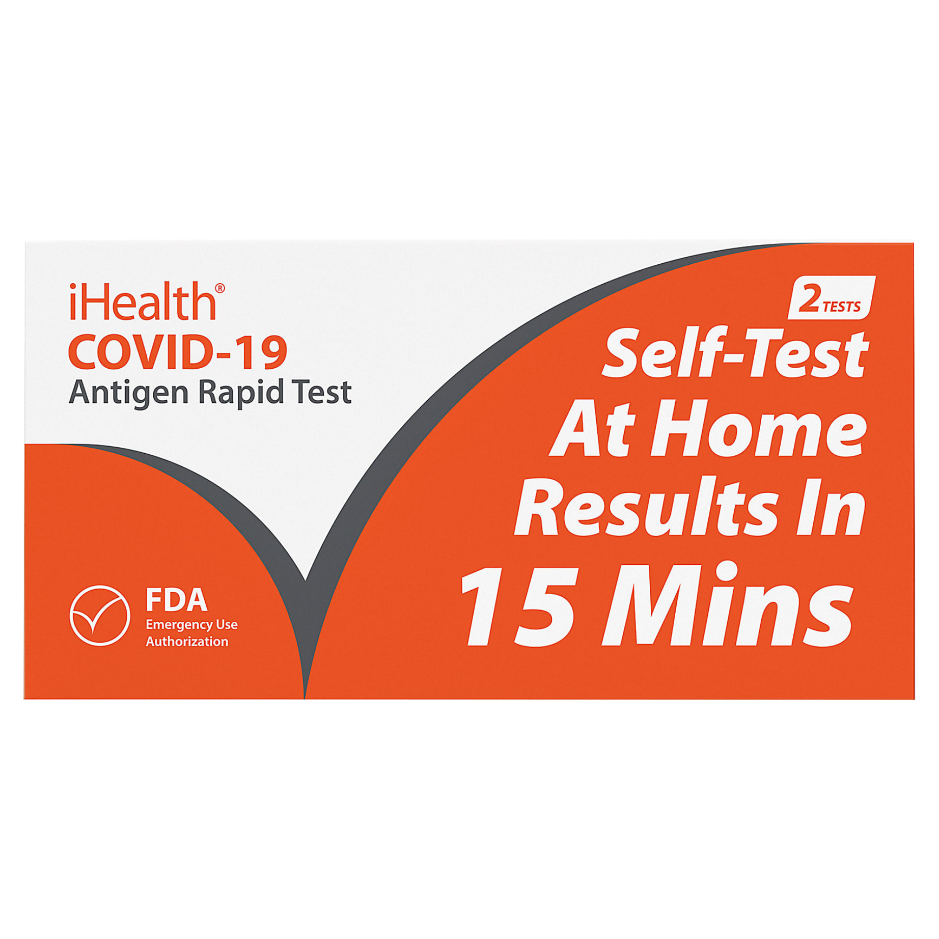 Ihealth Covid-19 Self-test at home test front box