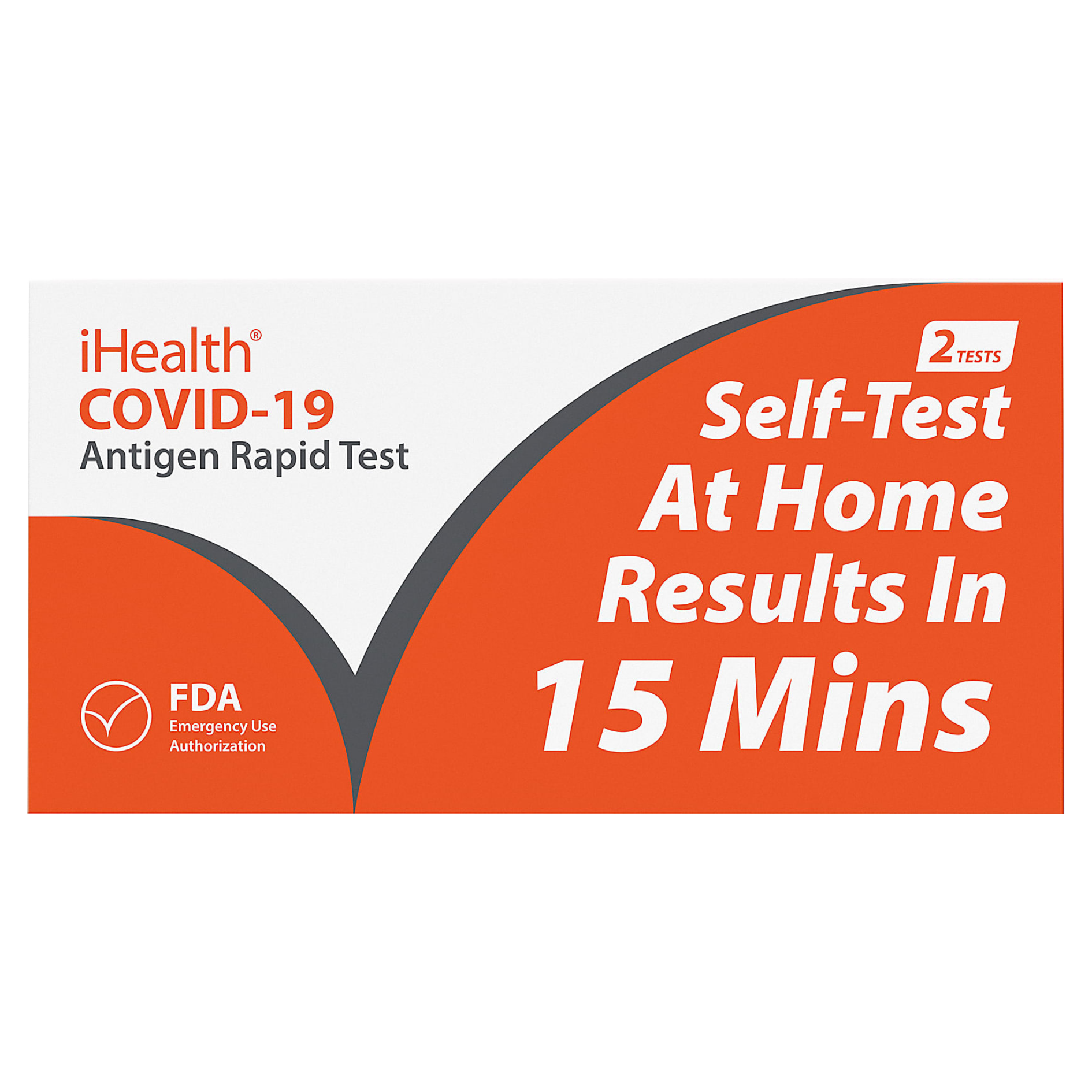 Ihealth Covid-19 Self-test at home test front box