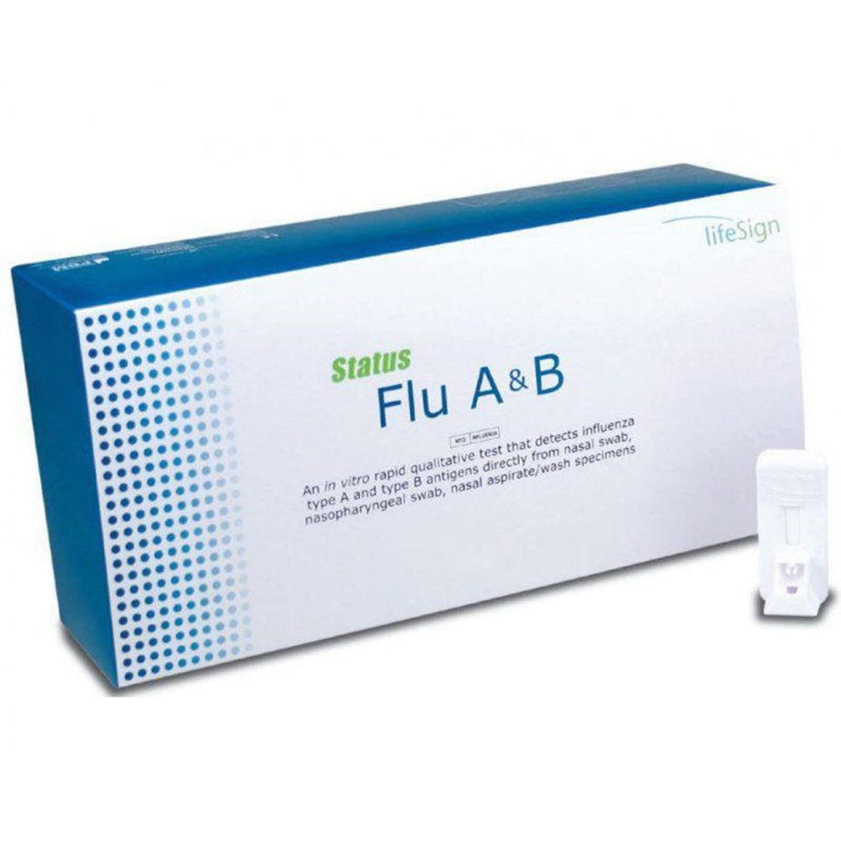 Status Influenza A&B Tests, CLIA-Waived for Swab Specimens, Made in The USA (25 Tests per Box) Authorized Distributor of LifeSign