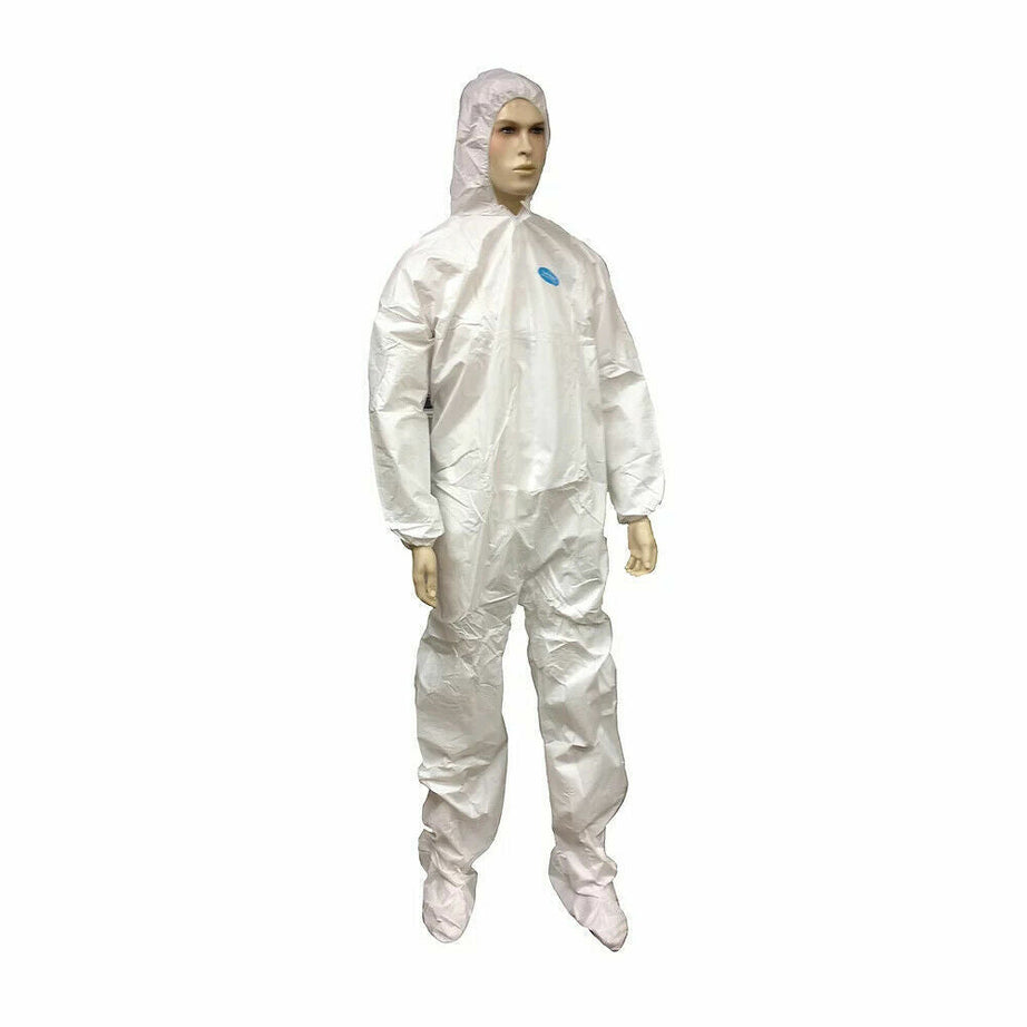 TUFF-GARD Disposable Microporous Protective Coveralls with Hood and Ankles - Box of 25